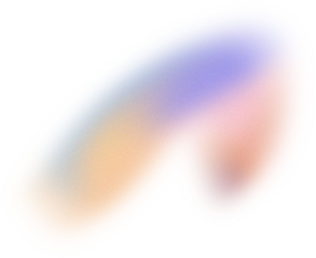 Glowy Gradient Abstract Brush Stroke Blob