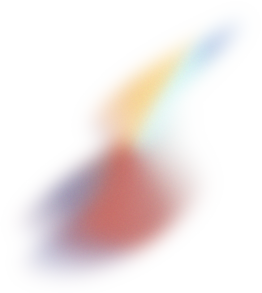 Glowy Gradient Abstract Brush Stroke Blob